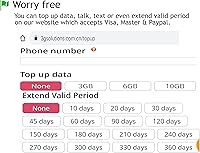 Vista 3 de China Unicom tarjeta SIM 5G red 20GB datos, 300 minutos de conversación más 300 textos