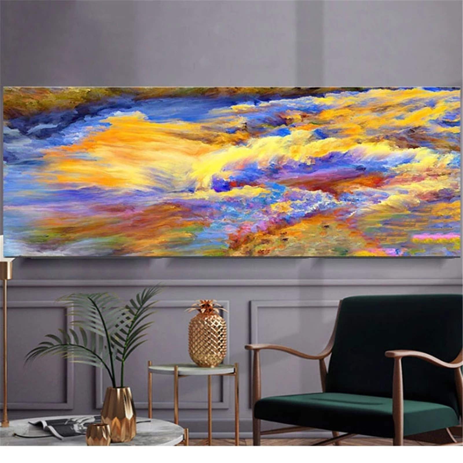 Peinture diamant grand format 5D kit complet contre le stress adulte