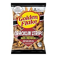 Vista 1 de Golden Flake Tiras de cerdo Cracklin Pimiento rojo