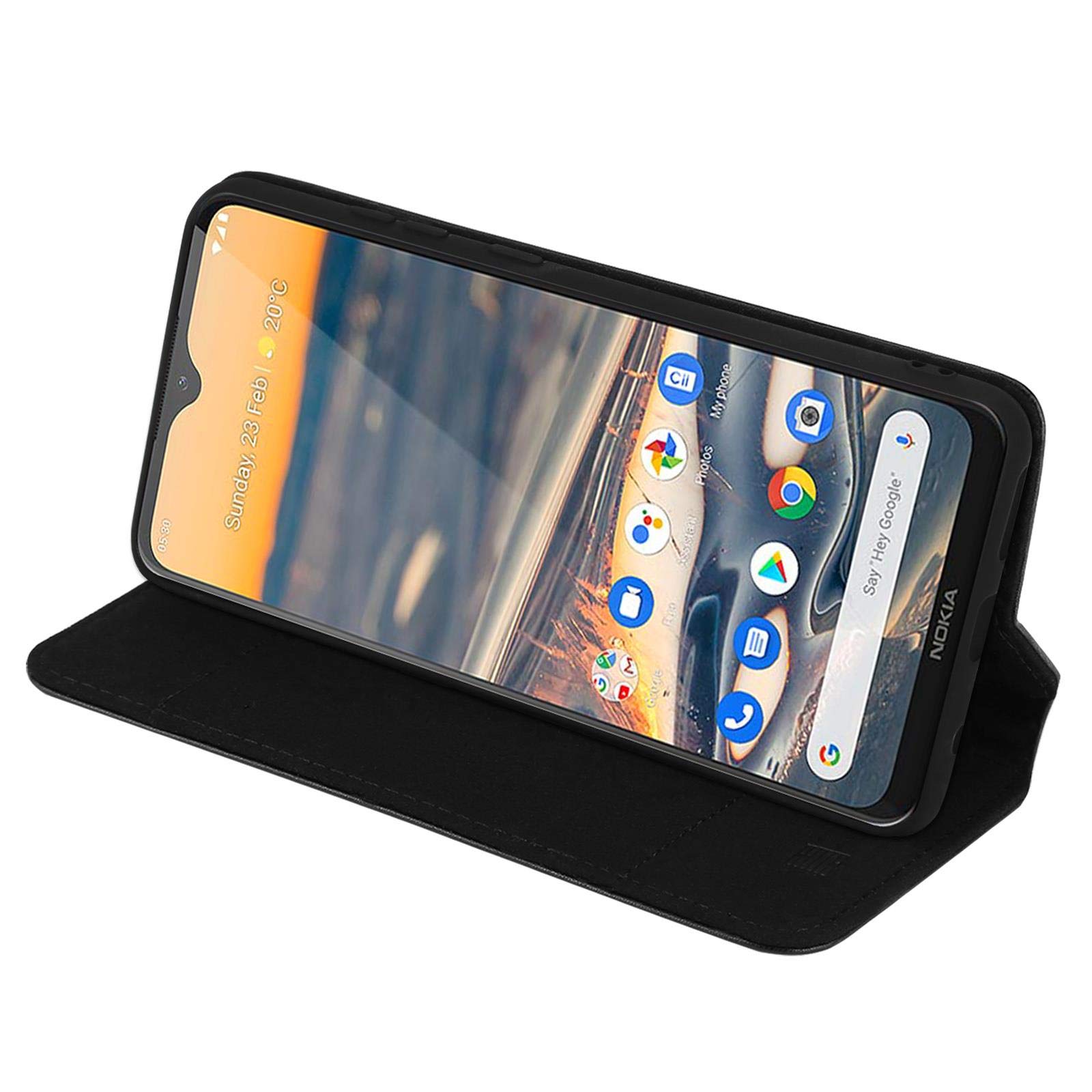 32nd Custodia A Portafoglio In Pelle PU Per Nokia 5.3 (2020), Con Slot Per Carte E Banconote, Chiusura Magnetica, Blu - 2