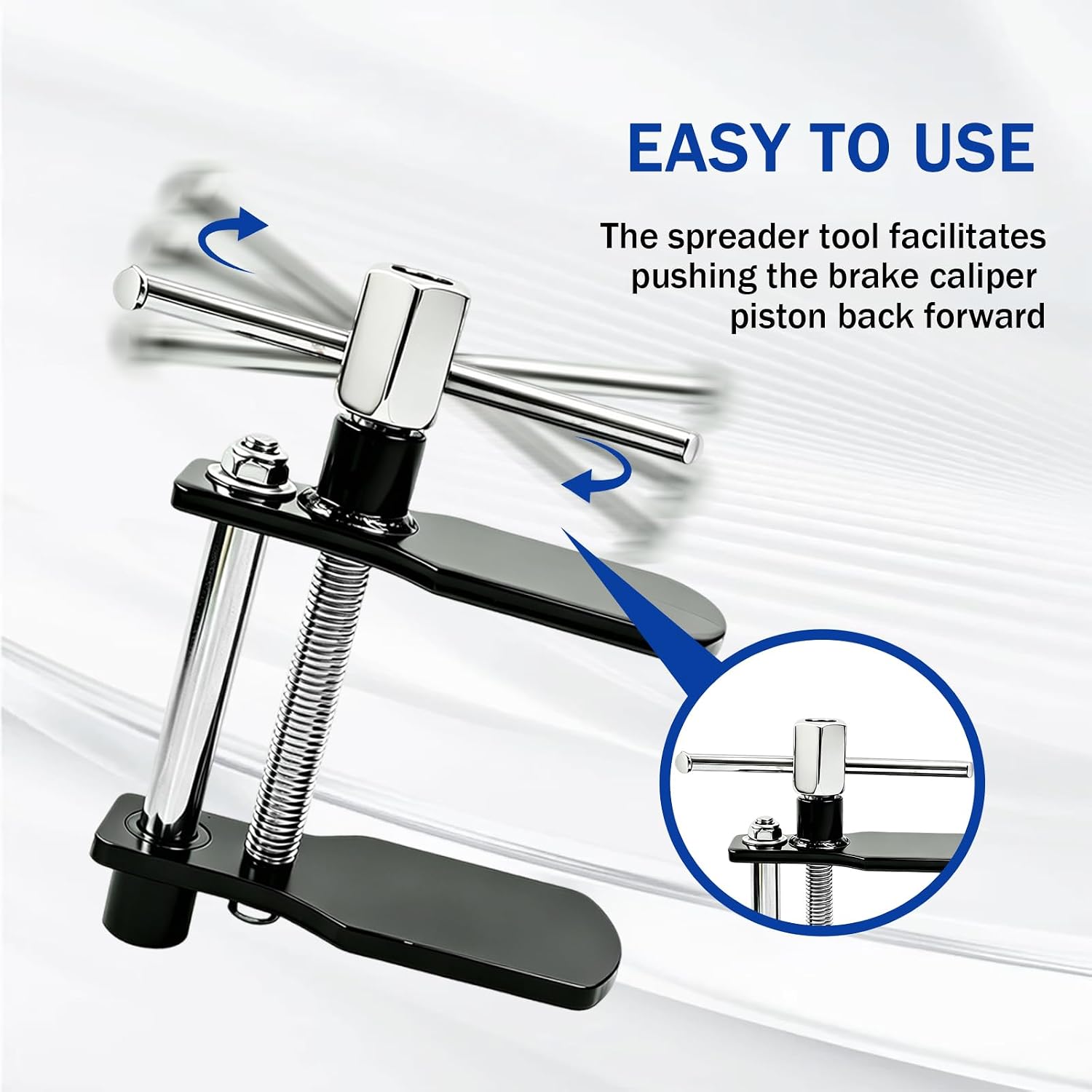5 PCS Brake Pad Spreader, Heavy Duty T-Shape Inner Disc Brake Pads Spreader Tool, Universal Brakes Piston Caliper Compression Tool for Cars Pickup Trucks SUVs, Car Accessories