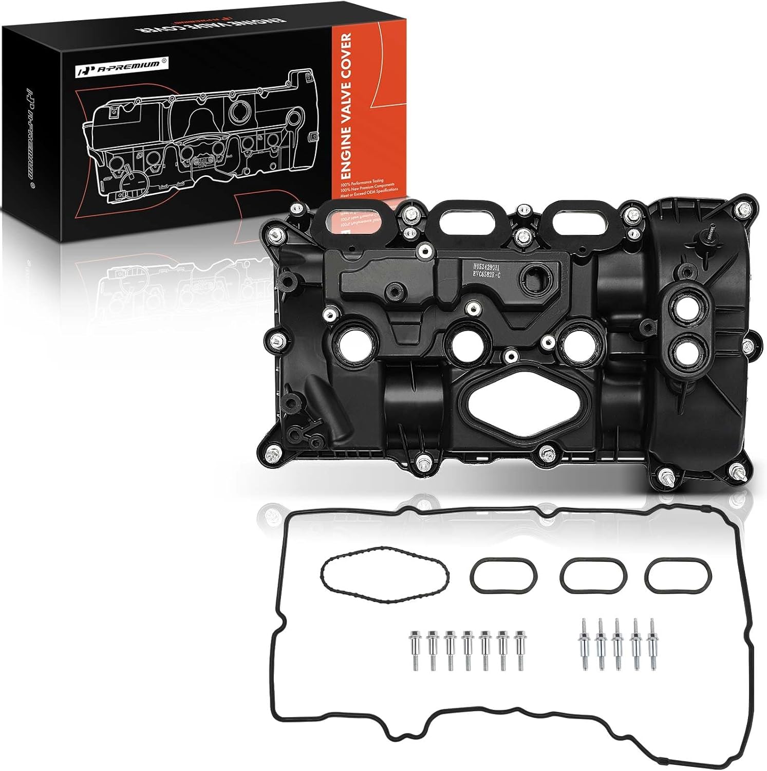 A-Premium Right Side 3.5L Turbo Engine Valve Cover with Gasket and Bolts Compatible with Ford F-150 2017-2020, Expedition 2018-2021 & Lincoln Navigator 2018-2020, HL3Z6582F HL3Z6582A HL3Z6582C