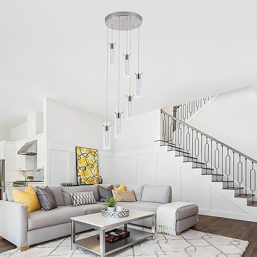 Miniatura 68 de Lámpara de techo colgante, iluminación LED de cocina, luces colgantes de cristal para isla de cocina, lámpara colgante de cocina moderna con vidrio