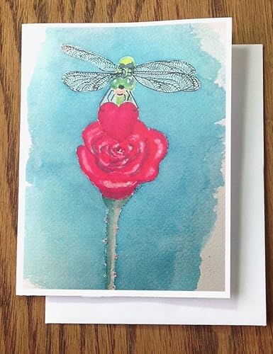 Miniatura 3 de Valentine Cards, Dragonfly Greeting Cards, Blank Greeting Cards,"I Love You!"