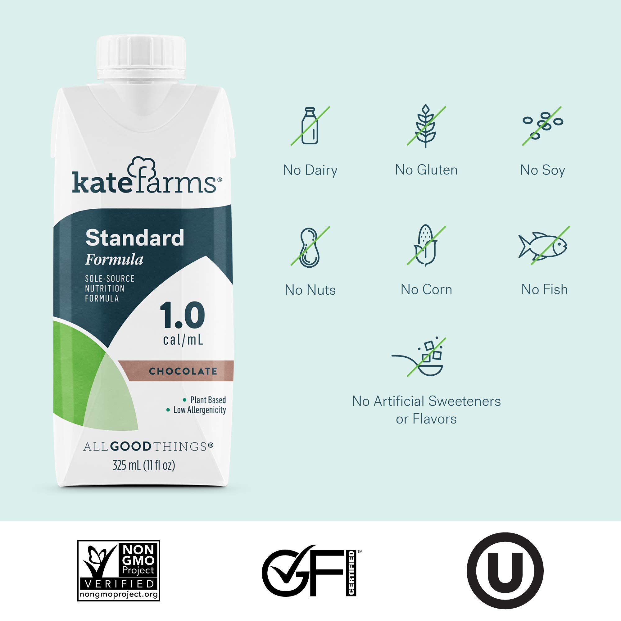 Kate Farms Adult Standard 1.0 Formula, Sole Source Nutrition, Meal