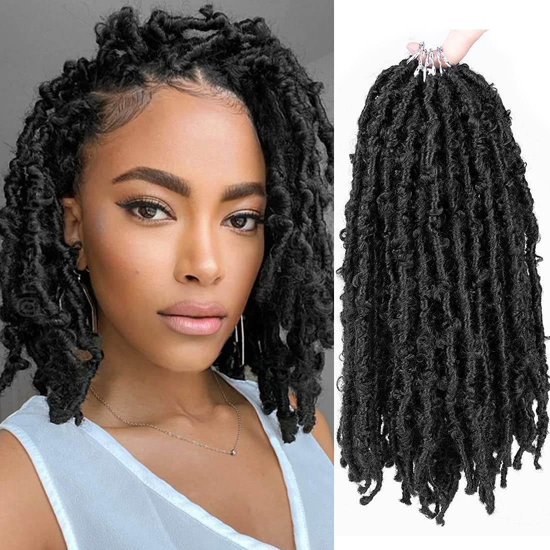 Buy AONKIA Butterfly Locs 14 Inch 6 Packs Distressed Butterfly Locs