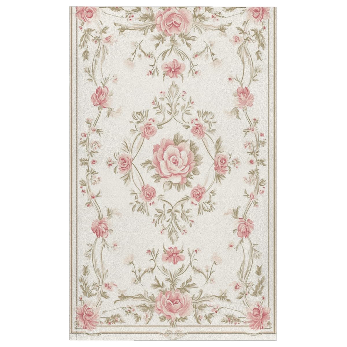 Sabokido Pink Roses Floral Kitchen Towels Set of 2 Flowers Dish Towels Bar Absorbent Cleaning Tea Towel for Home Dining Restaurants
