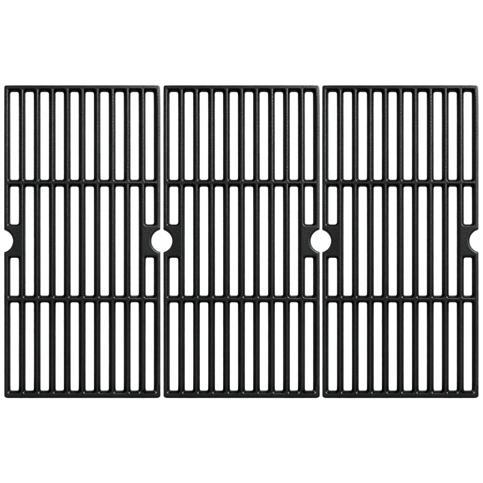 FORYEYC 43 x 63 cm Gusseisen Grillrost für Enders Boston 3 / Monroe Pro 3 | Grillrost Ersatzteile für Landmann Triton 3 4, Charbroil Advantage, Barbecook Siesta 310, ProfiCook PC-GG 1058 1059, 3 Stück