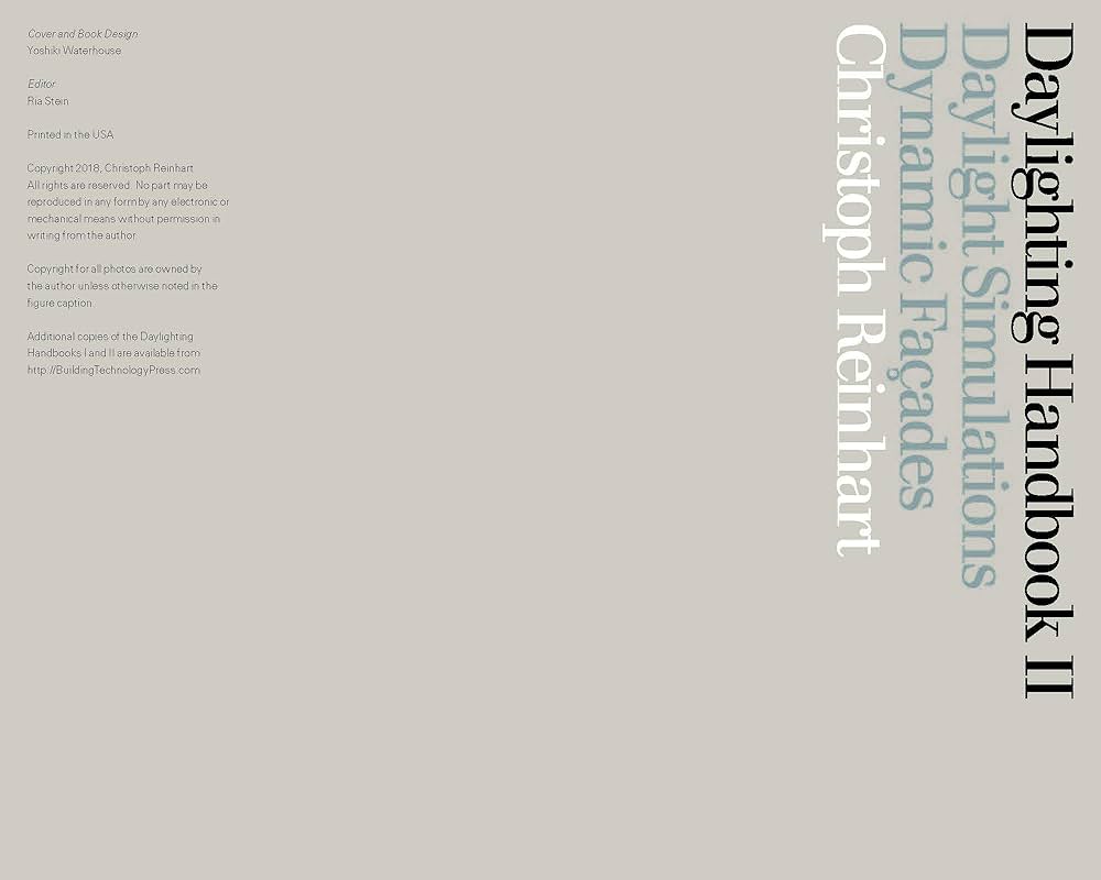 Daylighting Handbook II: Christoph Reinhart: 9780578407098: Amazon
