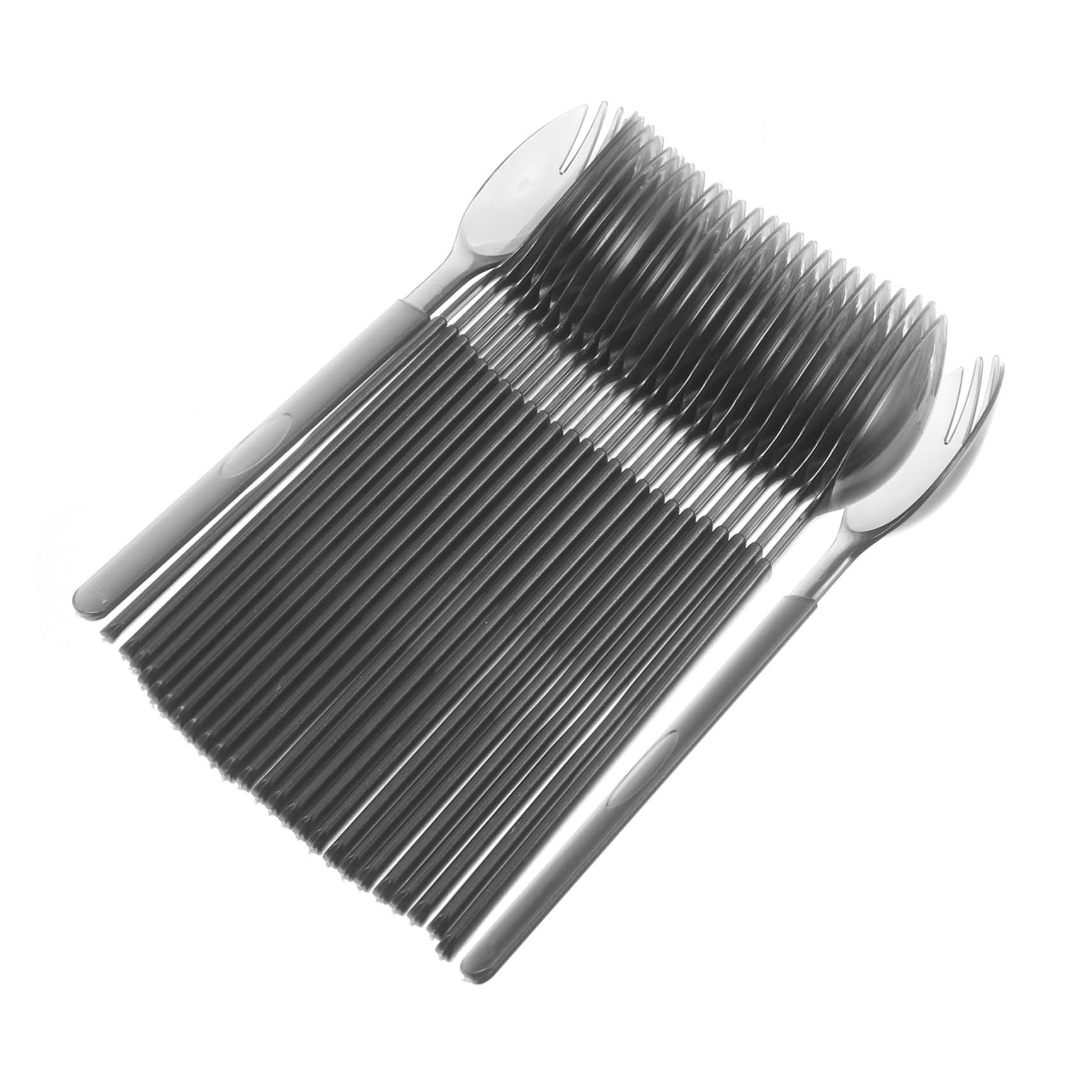 Gogogmee 100% Food Grade Plastic Cutlery Fork Spoon Set Compact and Durable Spork for Camping Picnic and Daily Use