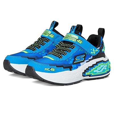 SKECHERS KIDS Mega Craft 4K 402160L (Little Kid/Big Kid) Boys Shoes Blue/Lime