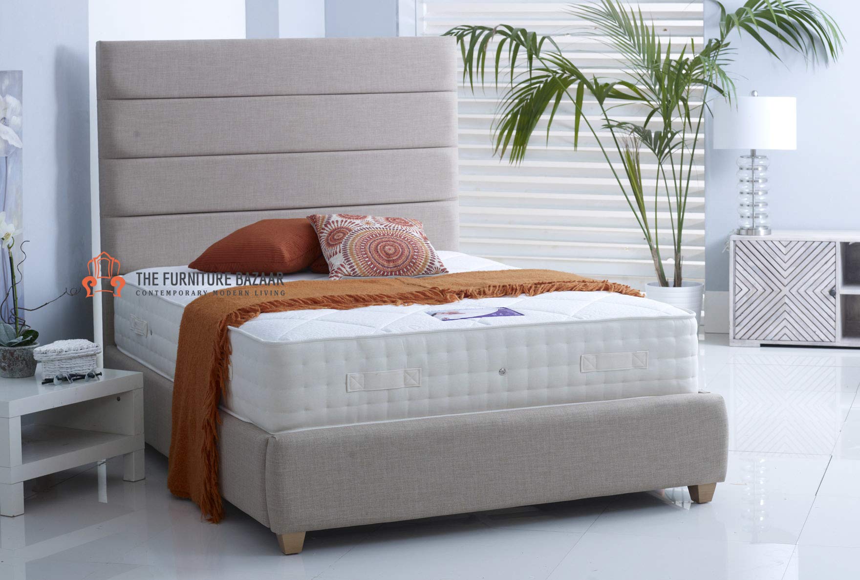 The Furniture BazaarMAYFAIR UPHOLSTERED BED FRAME (6ft)