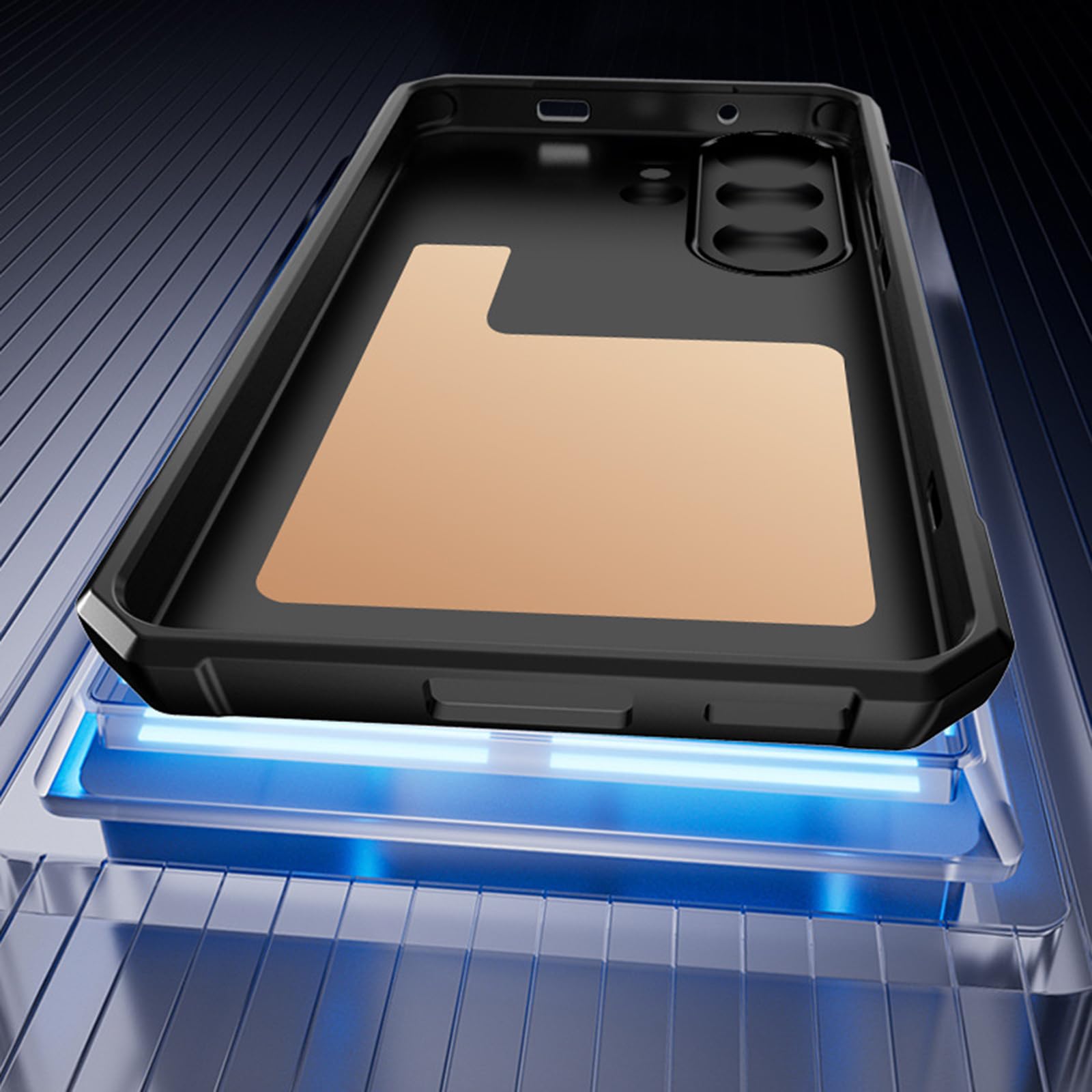 Magnetische Hülle für Samsung Galaxy S26 Ultra, Dünne Wärmeableitung rutschfeste Schutzhülle mit Volls Schutz des Objektivs Handyhülle,Schwarz,S26 Ultra
