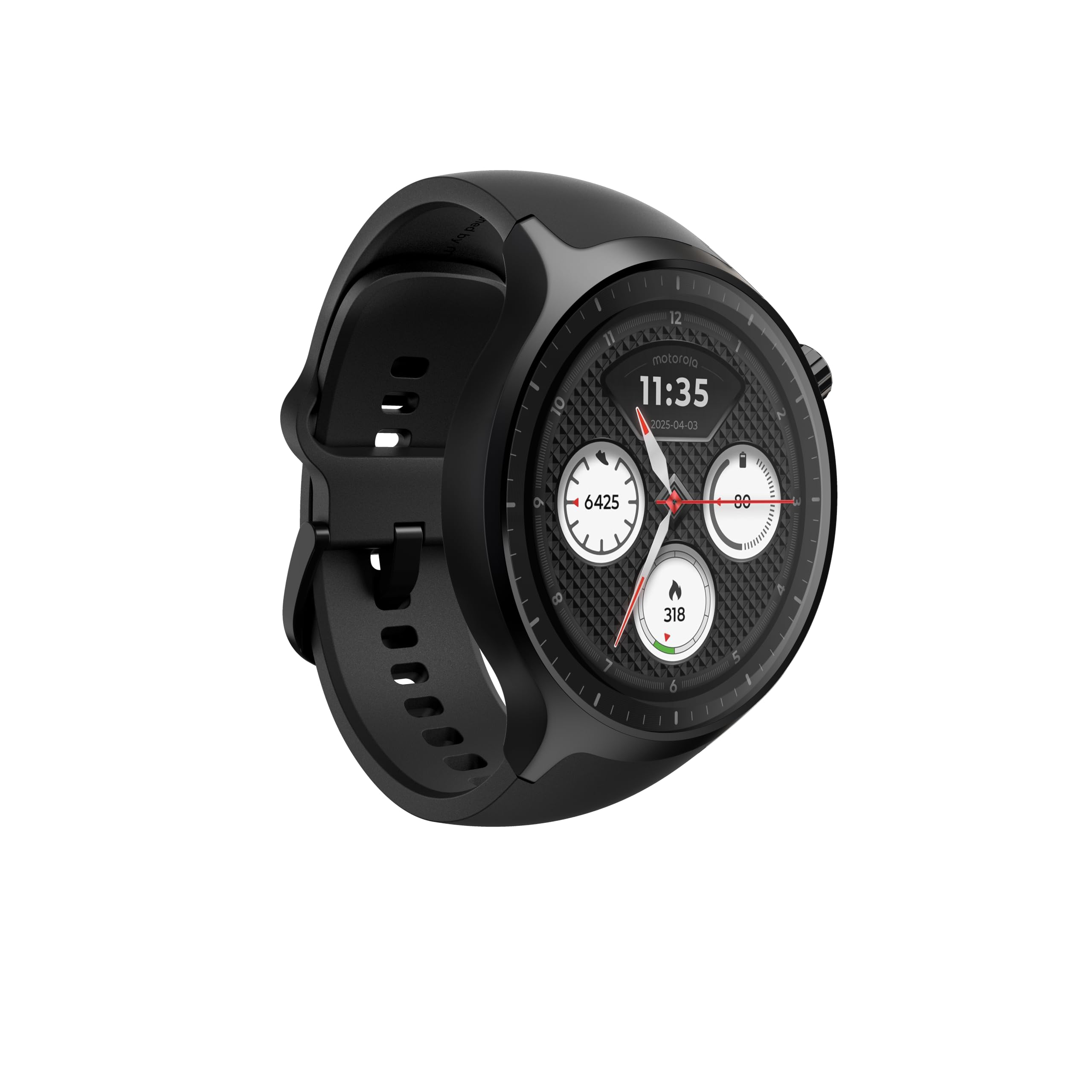 moto watch con moto ai (display 1,43" OLED, analisi del sonno, attività fisica e benessere con tecnologia Polar, chiamate e notifiche, 13 giorni di autonomia, IP68, GPS), PANTONE Volcanic Ash