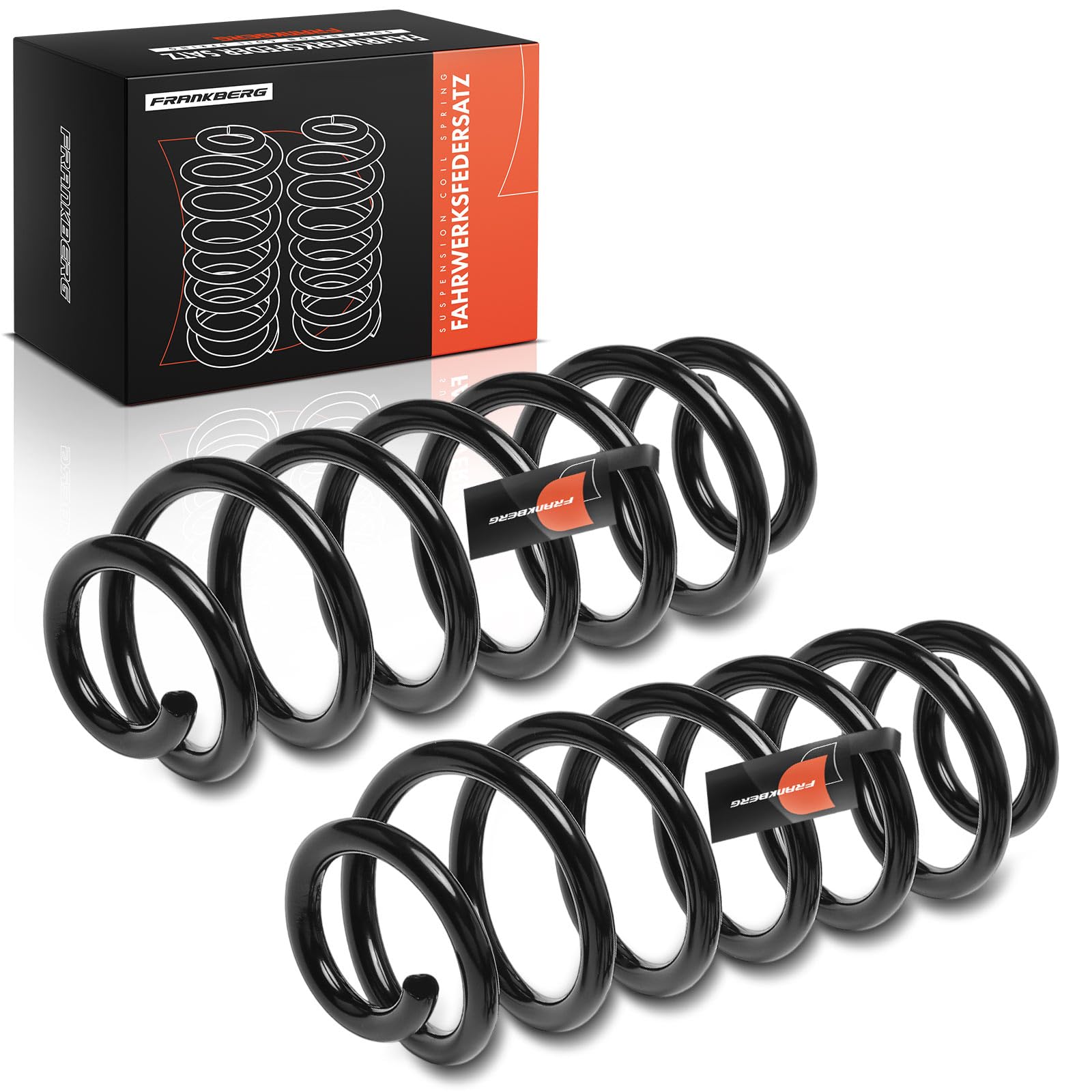Frankberg 2x Muelle de suspensión cojinete de muelle muelle helicoidal | eje trasero, izquierda, bien; 3C0511115AN; Compatible con: P.a.s.s.a.t 3C2, 308 SO I 4E 4H, 308 I 4A 4C