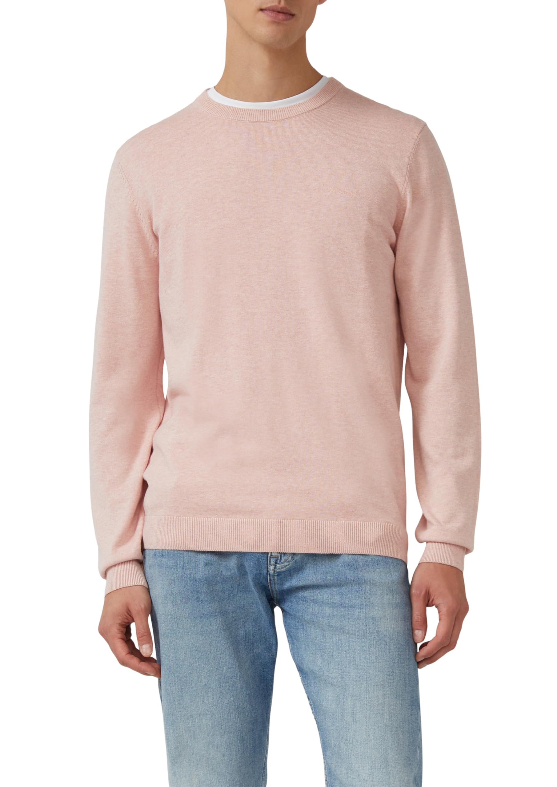 s.Oliver Men's 2156055 Pullover with Logo Detail (Pack of 1)