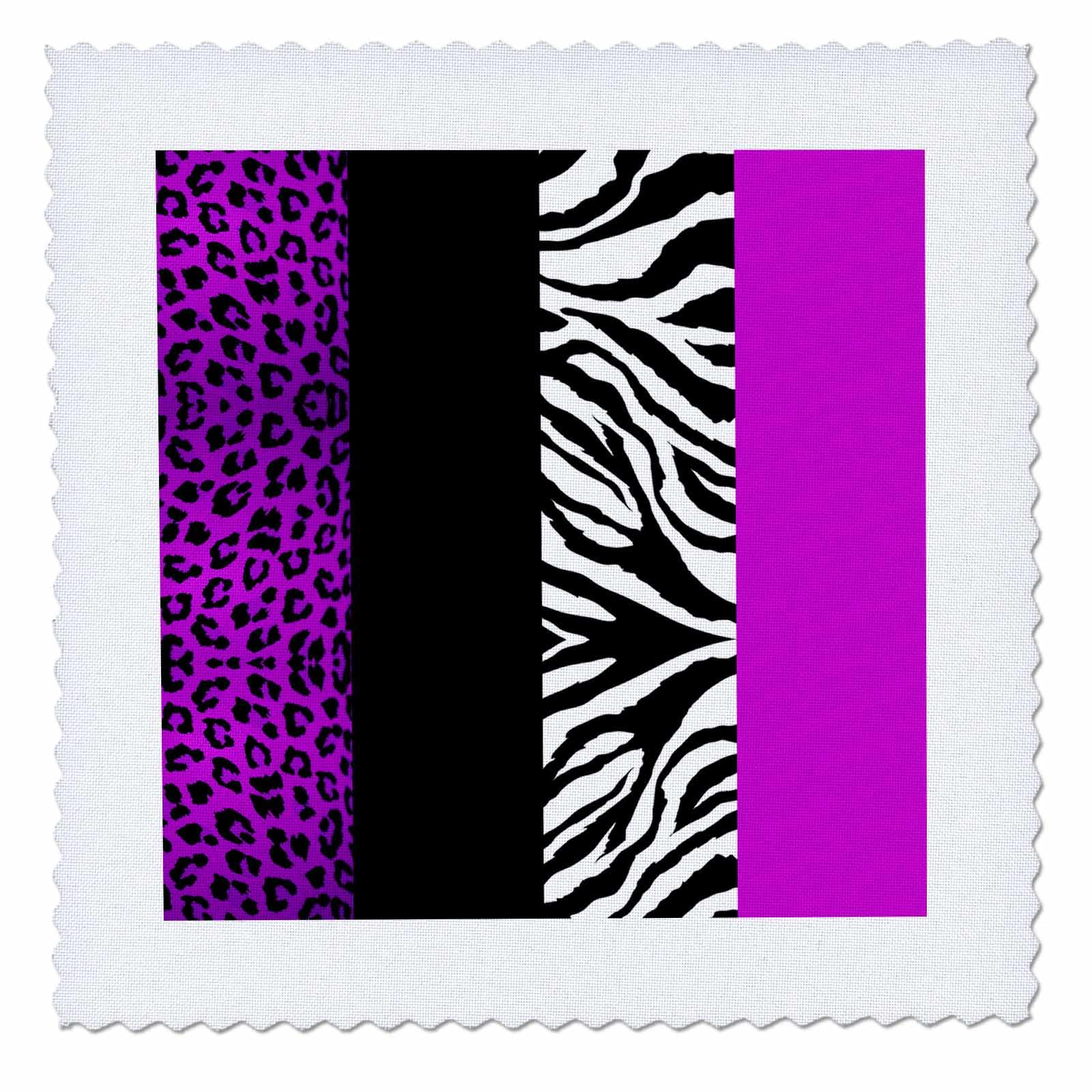 Amazon.com: 3dRose qs_35434_1 Purple Black and White Animal Print