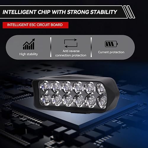 Miniatura 7 de Luz LED para motocicleta, luz universal de alto brillo 12 V-80 V, triciclo eléctrico, luz de conversión de faros delanteros para motocicleta,