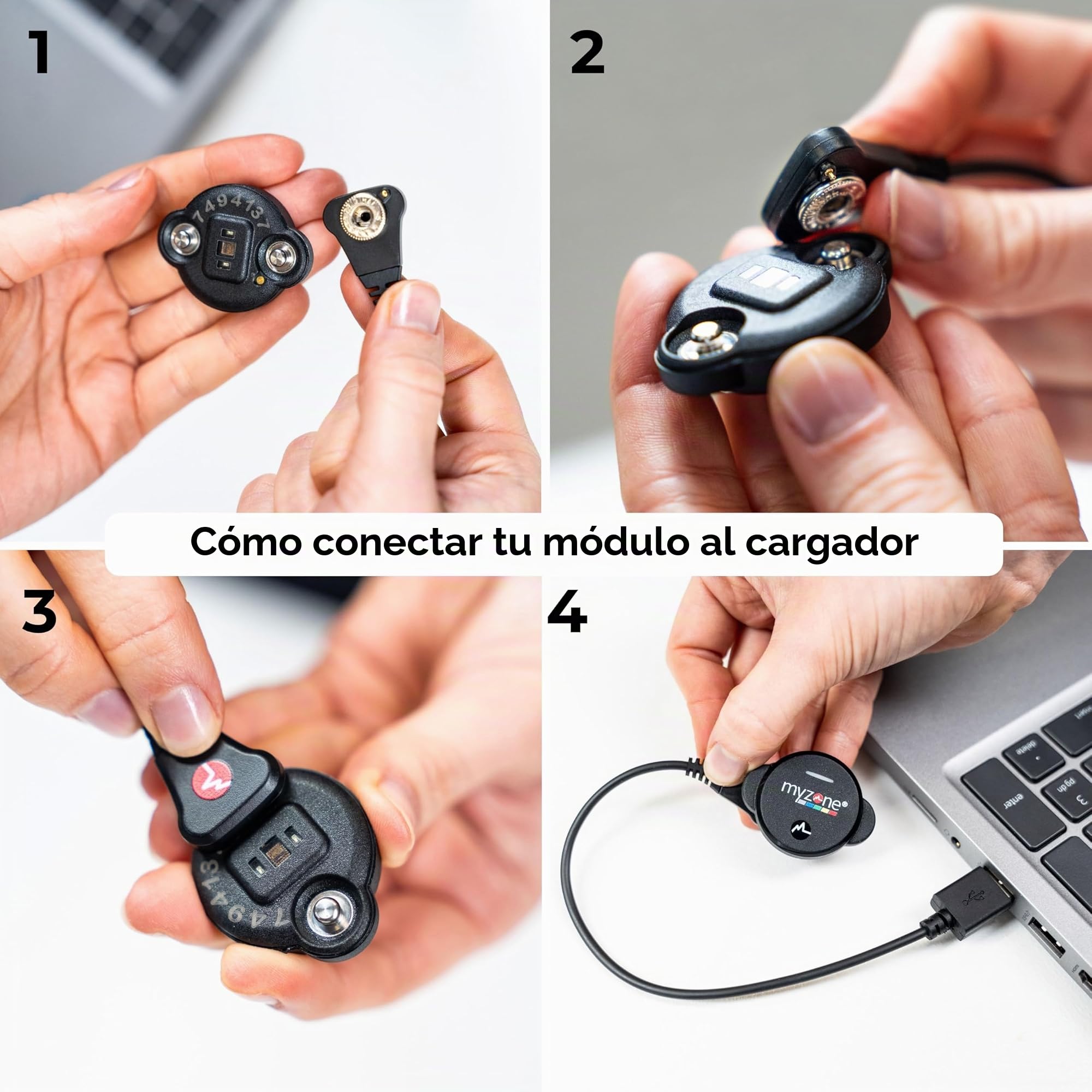 MYZONE Cable de carga de repuesto MZ-Switch: reemplazo de energía fiable para el rastreador de fitness MZ-Switch