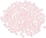 PATIKIL 250pcs 6mm Bicone Glass Crystal Beads, Faceted Glass Spacer Beads for Jewelry Making Bracelet Necklace Earrings DIY Suncatcher Craft, Silver Tone