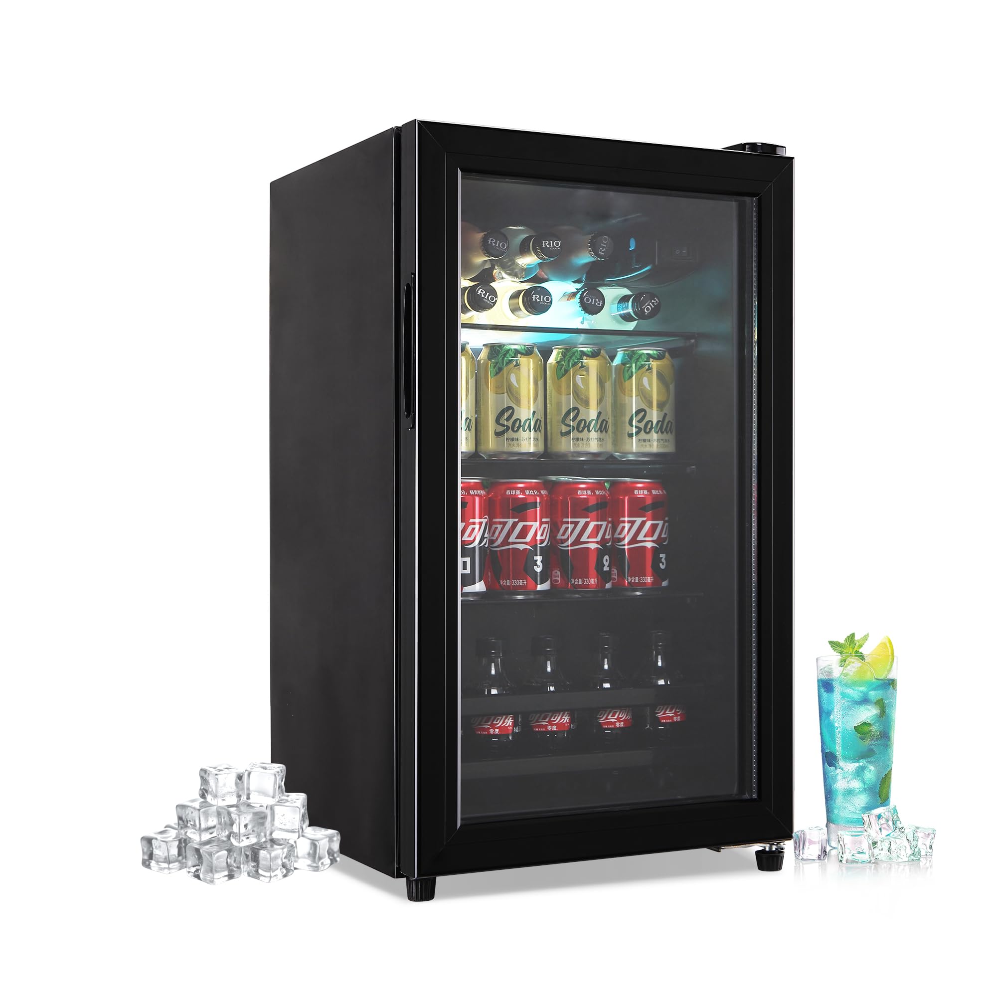 rosmena FLB-60-W-0421 Beverage Cooler Black