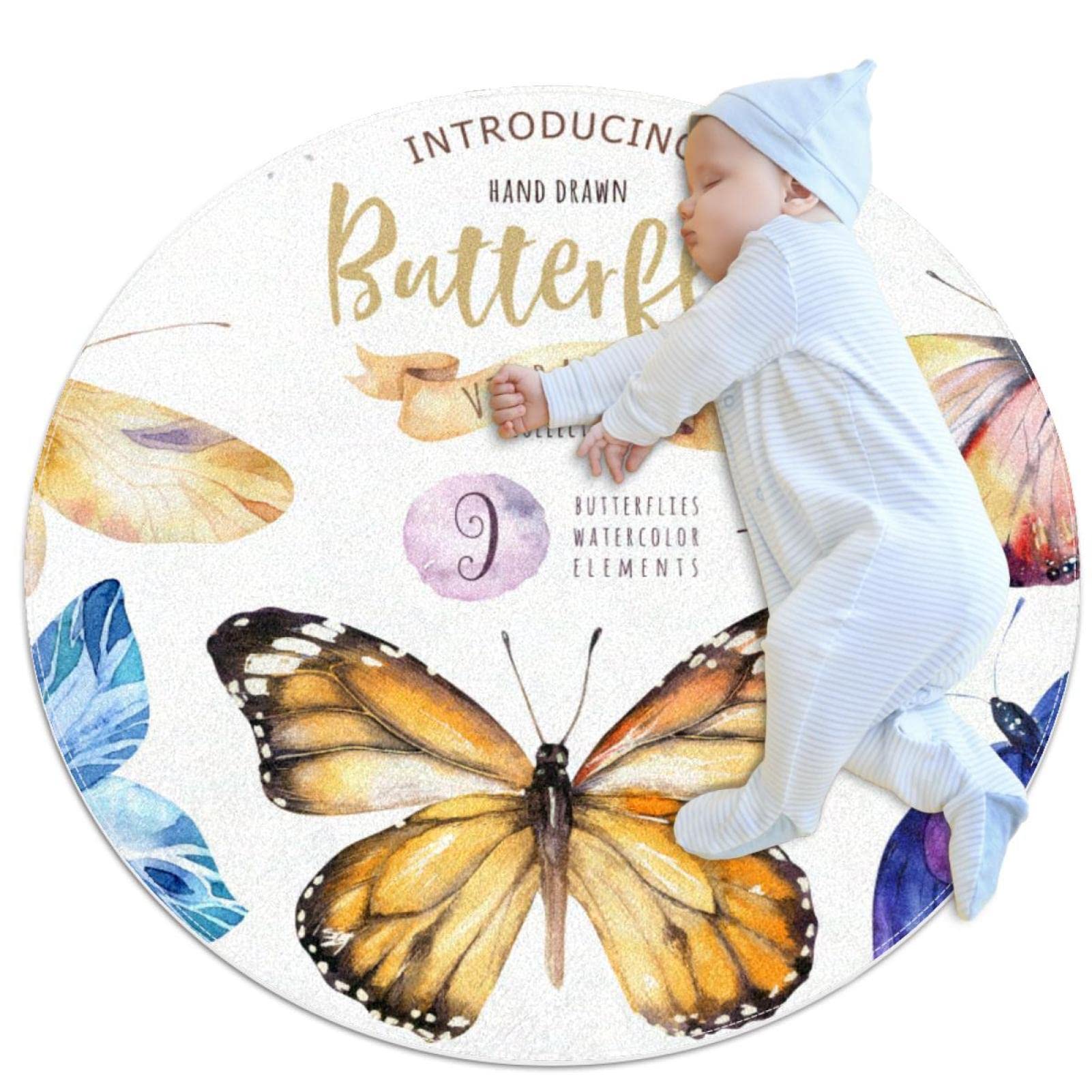 Tapis de jeu pour enfants aquarelle parfait pour le coin lecture de la chambre de bébé