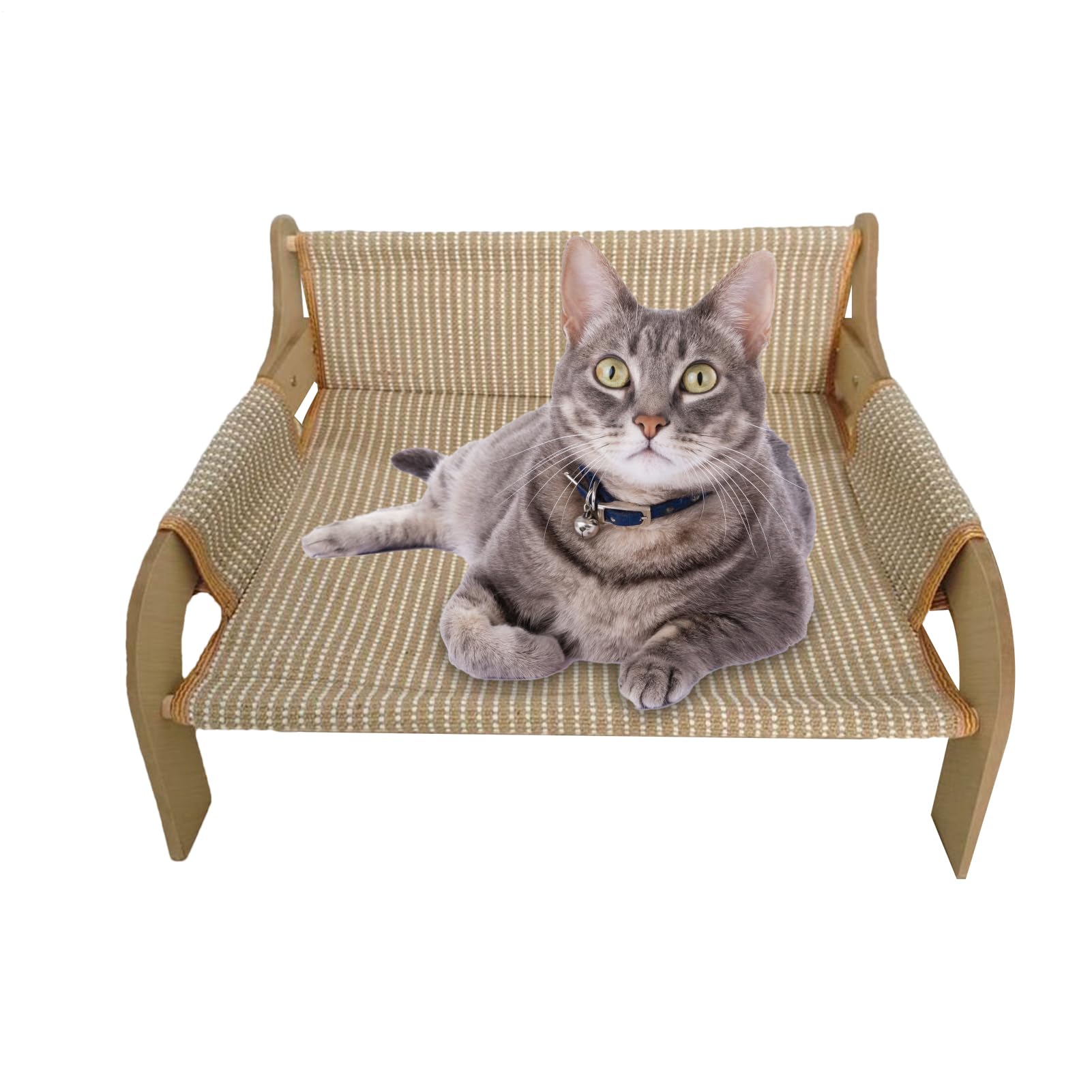 Genérico Sofá Cama para Gatos,Cómoda Cama Elevada para Mascotas - Transpirable con Efecto Enfriamiento, Sofá para Perros, para Gatos y Perros Pequeños en Verano, Uso En