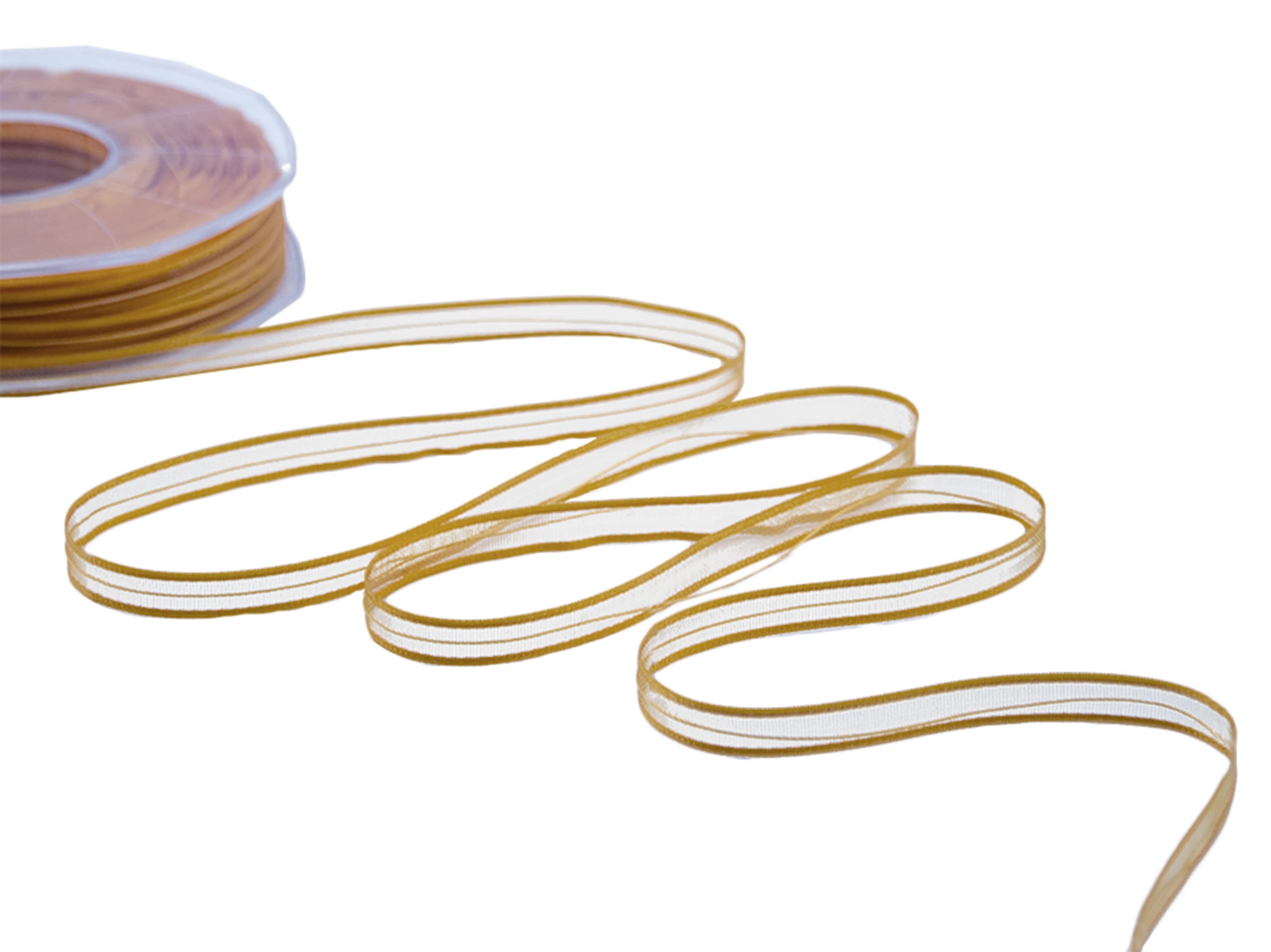 Furlanis Mustard Ribbon, Satin, 6 Mm X 50 M