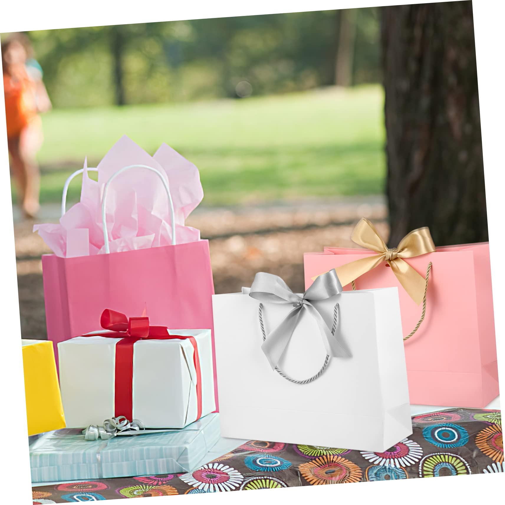 FOMIYES 10piezas Bolsas De Obsequio Con Asas Bolsas De Obsequio y Pequeñas Para Envolver y Fiestas