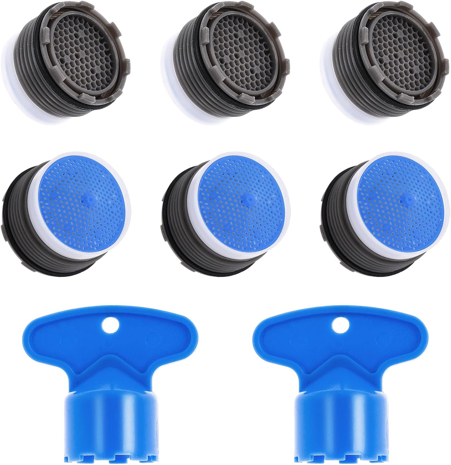 6 Pieces M18.5 Buffer Faucet Aerator+2 Pieces Faucet Aerator Key
