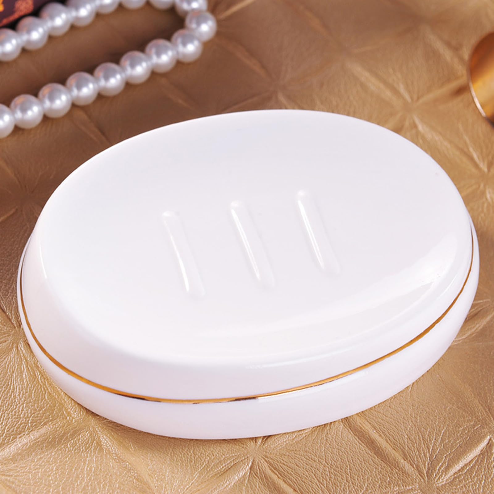 Juego de dispensador de jabón de cerámica, accesorios de baño con soporte para cepillo de dientes, jabonera, taza para cepillo de dientes para uso en apartamentos y hot