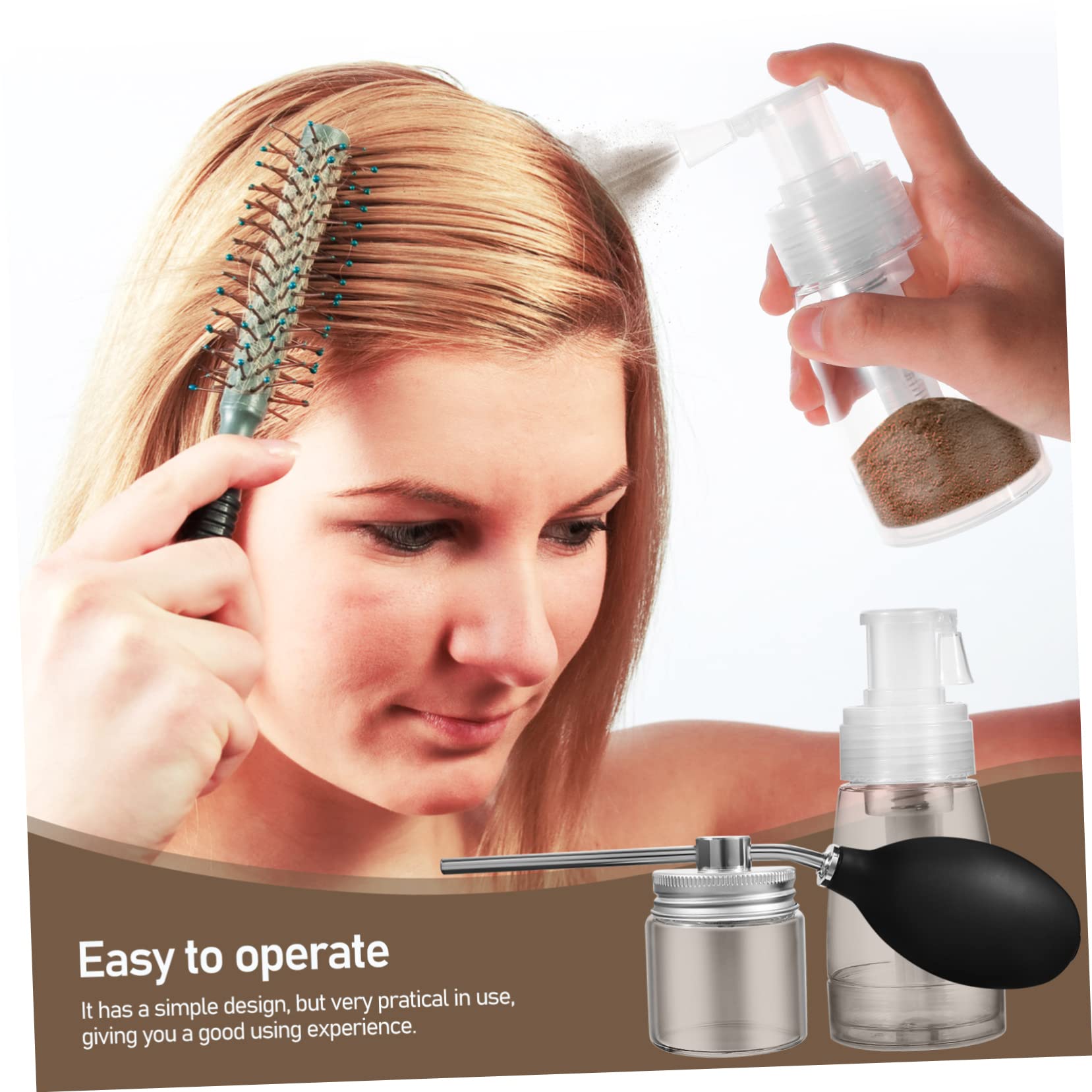 2 Stuks Poederfles voor Poeder Make Up Container
