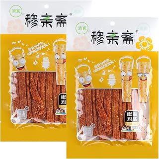 MKSDDF- Latiao Chinese snacks 103g*2 Chinese specialty snacks spicy gluten snack spicy slices latio I Various styles I Halal-friendly (Numbing Chicken Tendo)