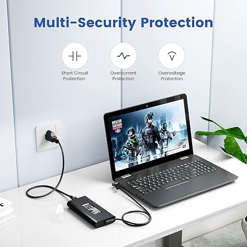Miniatura 3 de Cargador de 200 W apto para HP Omen Pavilion 15 16 17, Victus 15 16 Gaming Laptop, Zbook 15 17 ZBook Fury Create Studio Envy 15 2020, TPN-DA10