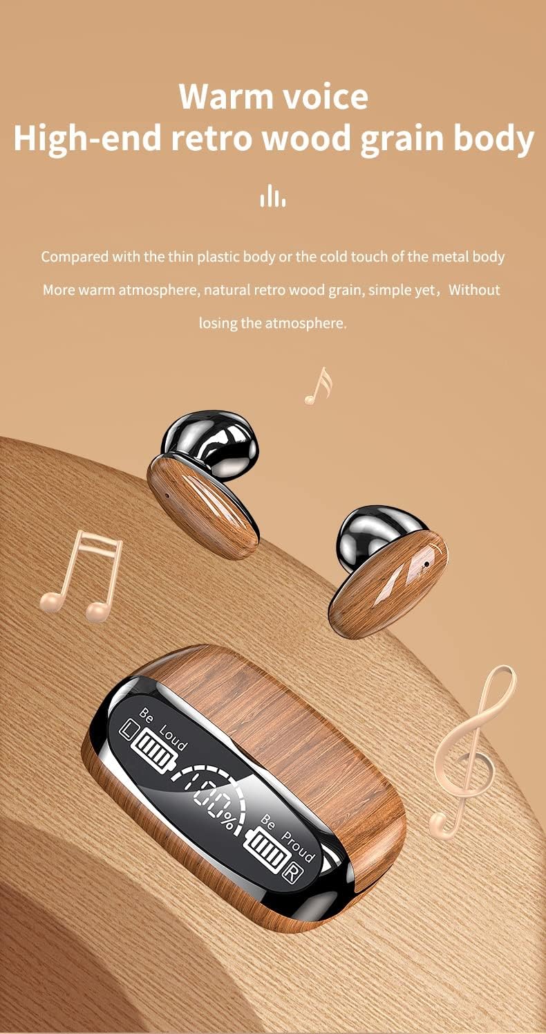 Wireless Earbuds, 48Hrs Playtime Bluetooth Earbuds Built in Noise Cancellation Mic with Charging Case, Bluetooth Headphones with Stereo Sound, IPX7 Waterproof Ear Buds for iPhone and Android