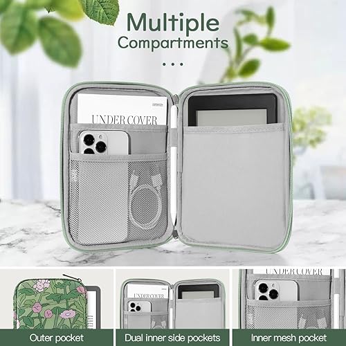 Vista 40 de Funda protectora de transporte de 6 a 7 pulgadas para Kindle Paperwhite de 11ª generación 2024/2022 de 6 pulgadas de 10ª/8ª generación 2019/2016
