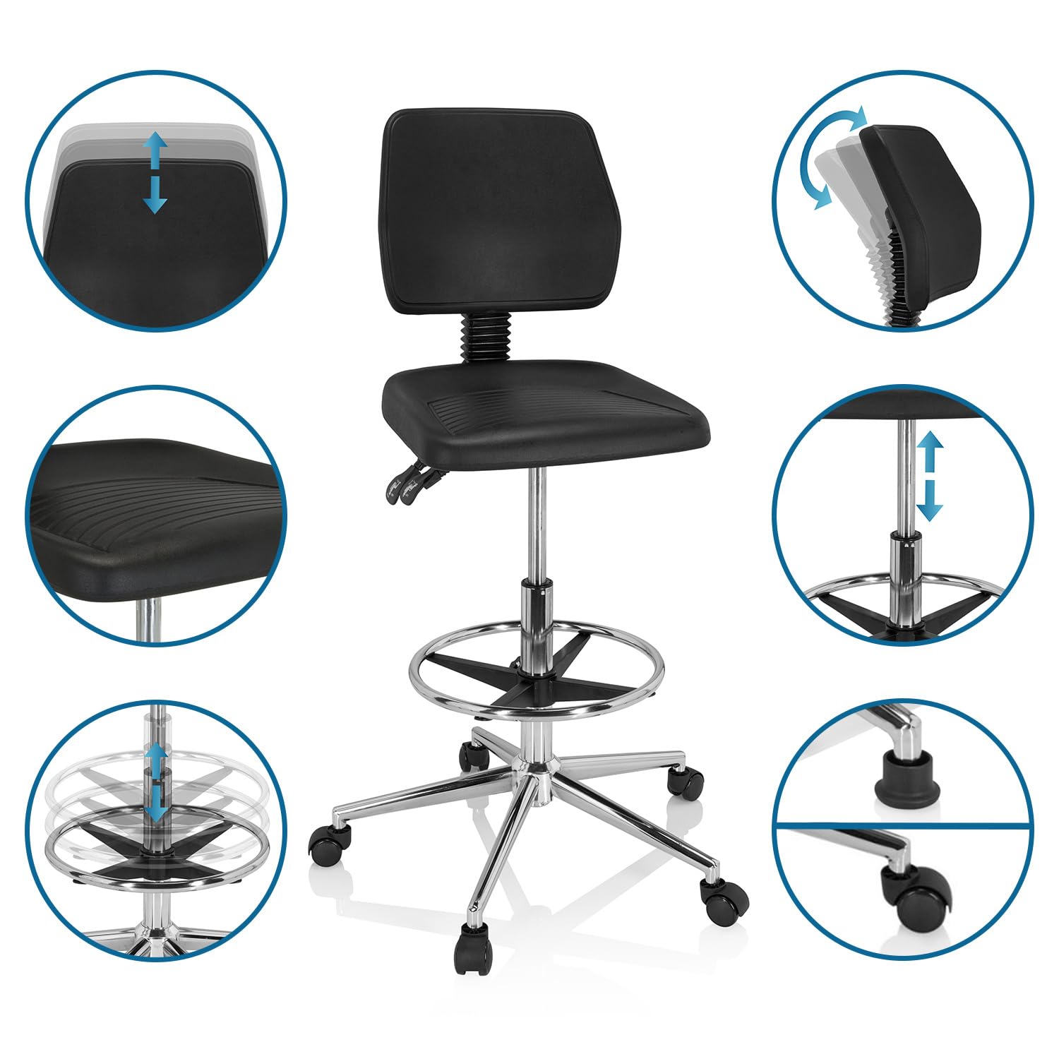 Assis-debout - chaises / tabourets de travail Assis-debout - chaises / tabourets de travail