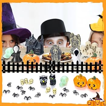 Amazon.com: Colingmill 56 Pcs Halloween Village Accessories Set Amazon.com: Colingmill 56 Pcs Halloween Village Accessories Set