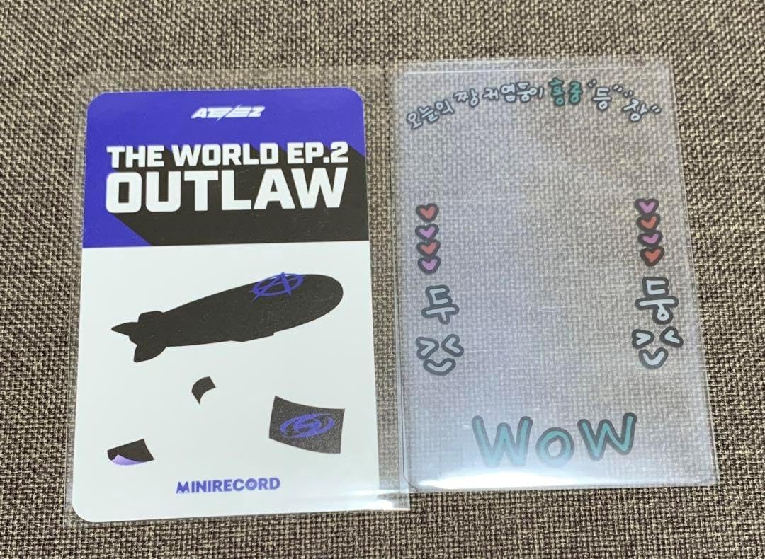 ATEEZ ATEEZ outlaw MINIRECORD ホンジュン ミンギ トレカ OUTLAW
