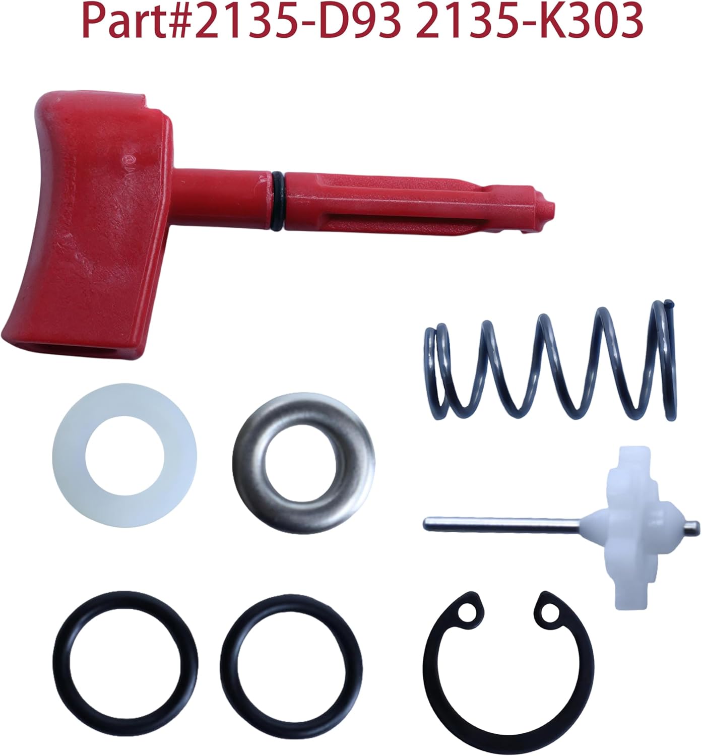 2135-K303 Air Inlet Kit and 2135 D93 Trigger Assembly Compatible with 2115TIMAX Impact Wrench IR 2135 Impact Wrench Parts Replacement Components