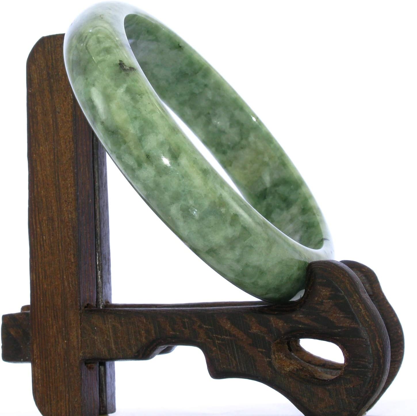 2.39"(Φ60.7) mm China Certified Grade A Nature Hisui Jadeite Jade Women's Bangle Bracelets 9416