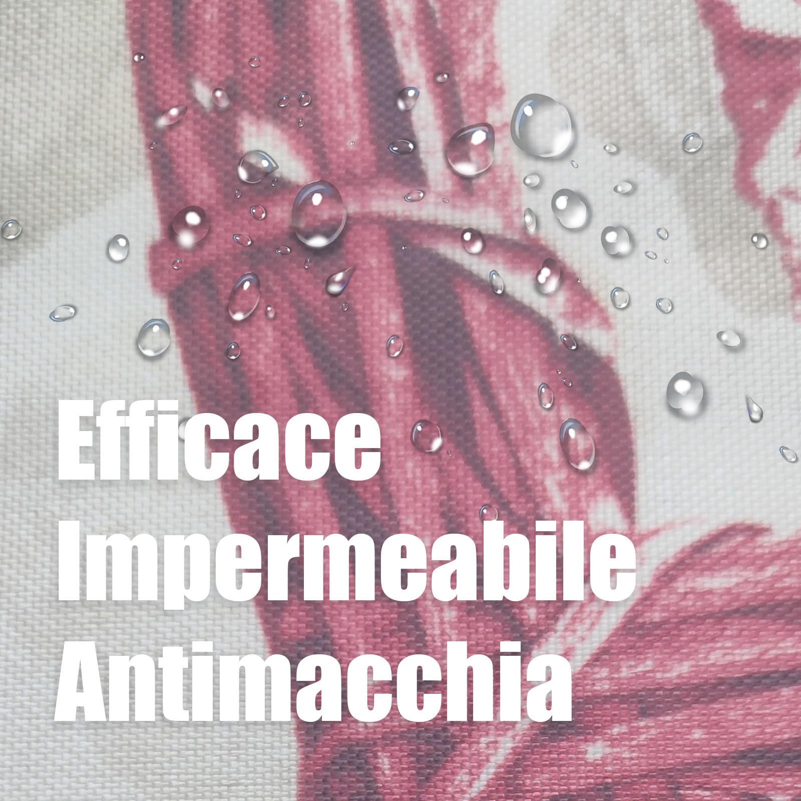 Tovaglia rettangolare stampata impermeabile, stampa ad alta definizione, elegante e resistente,Omaggio 2 Pezzi Pinze Ferma Tovaglia (140_x_240_cm, Cuore Rosso)