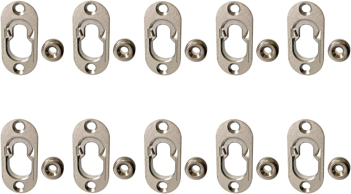 Button Fix Type 1 Flush Bracket Marker Guide Kit Connecting 90 Degree Panels (10x Metal Kits)