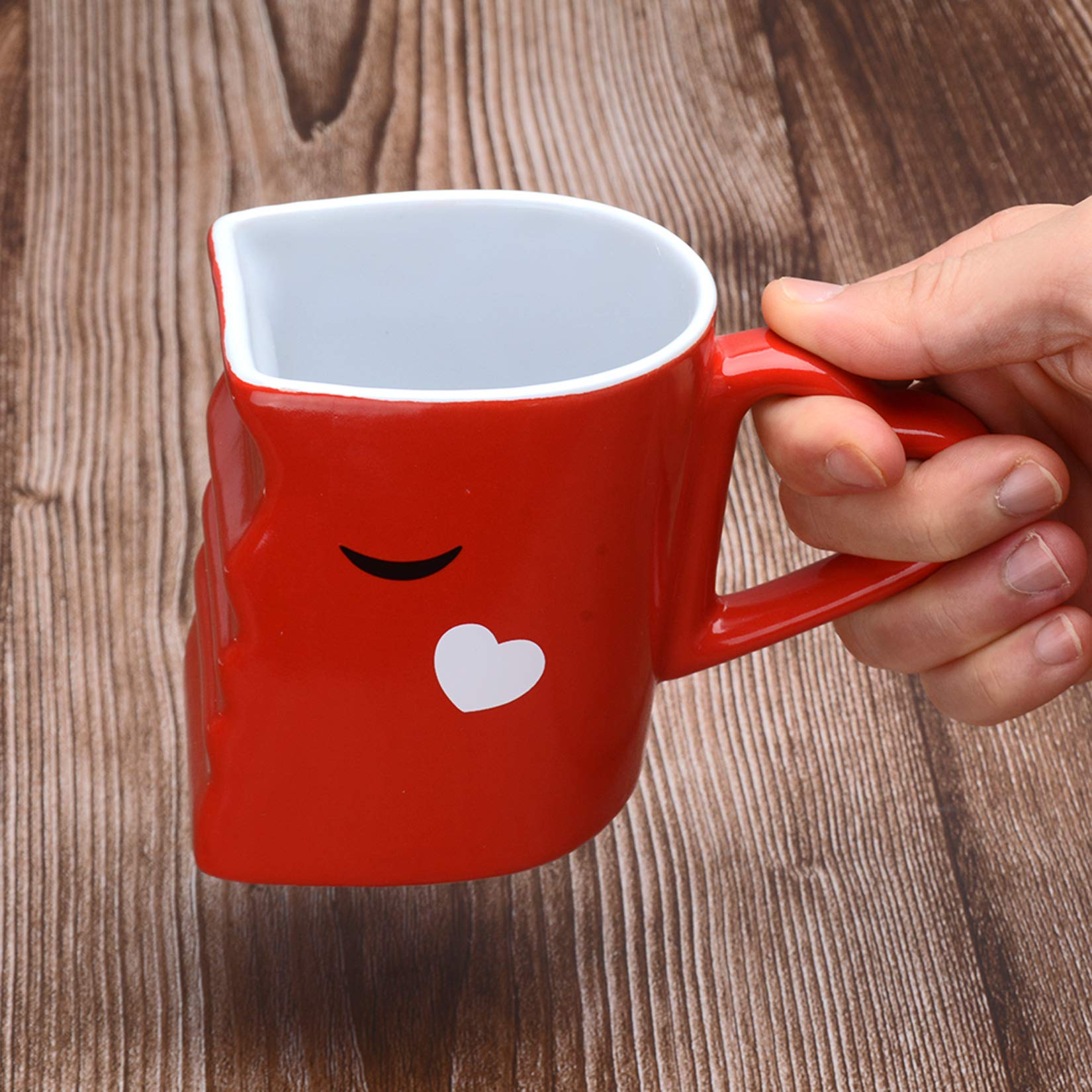 Set Di 2 Tazze Da Caffè In Ceramica Vintage Con Cucchiaio - 250 Ml