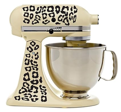 Leopard Print Kitchenaid Mixer Mixing Machine Decal Art Wrap