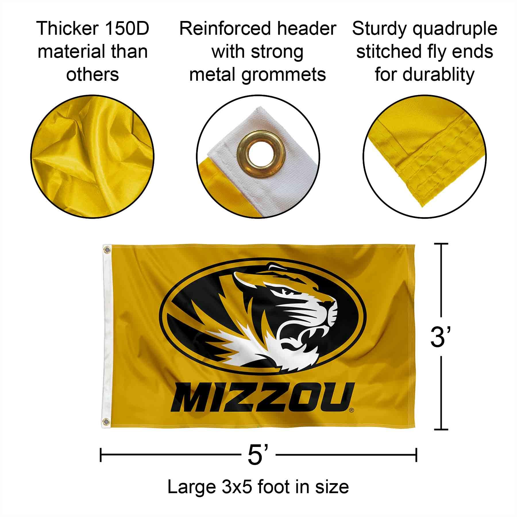 Old Varsity NCAA Missouri Tigers Craftsman con Forro térmico con Capucha Workwear Chamarra para
