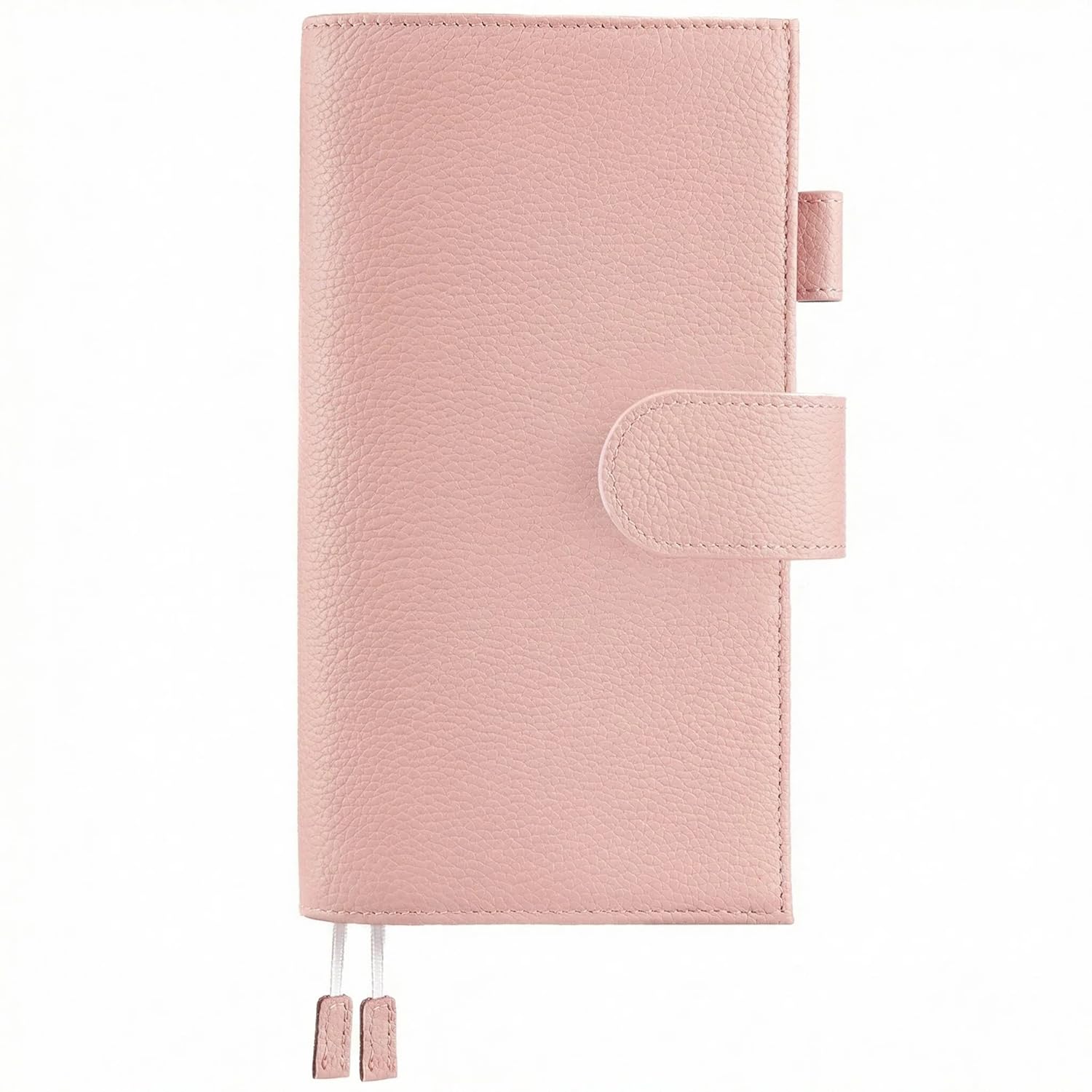 Lederhülle für Hobonichi Wochen-/Wochenplaner – mit Stifthalter, Kartenfächern, Rücktasche und Lesezeichen (rosa)