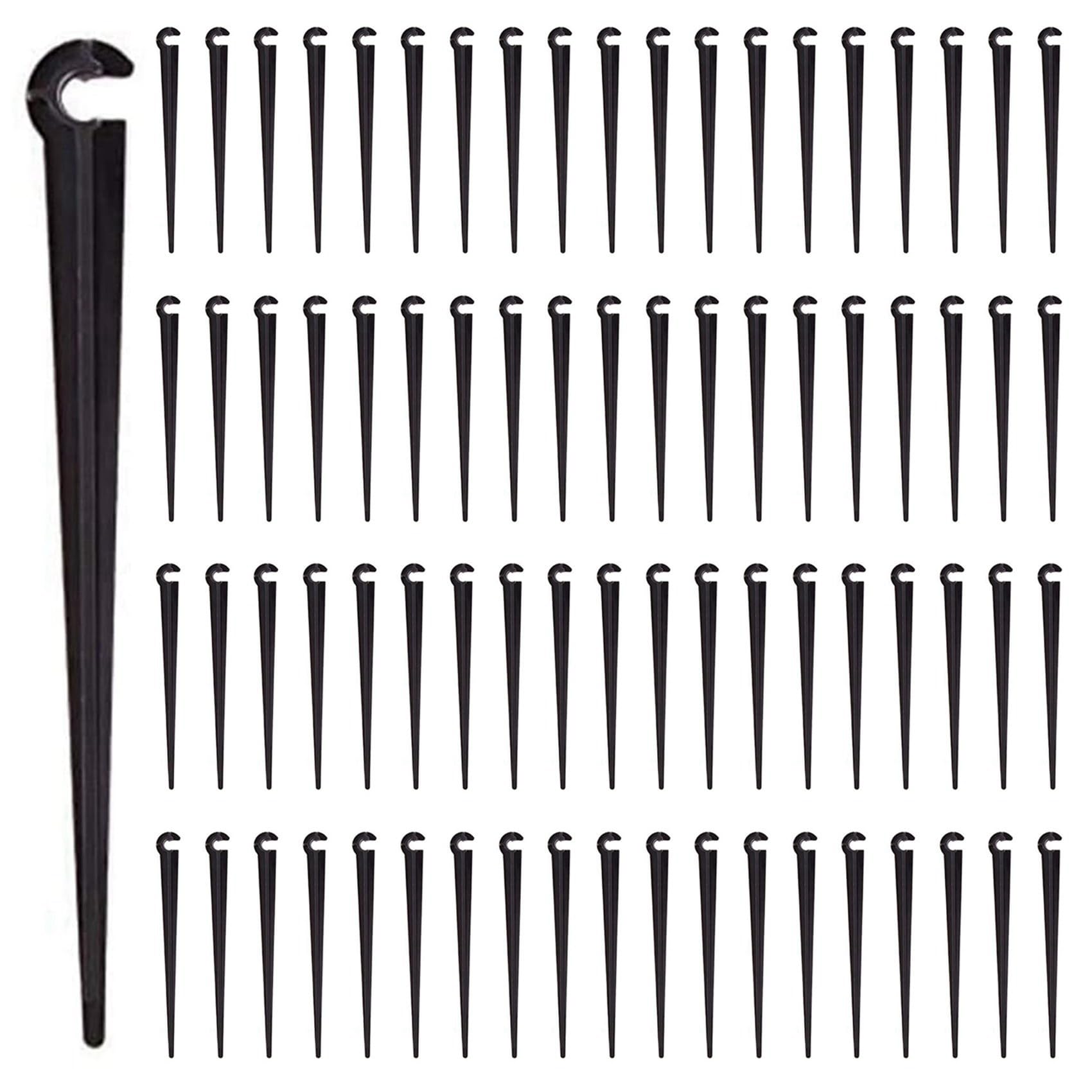 Ctrlzs 600Pcs Irrigation Drip Support Stakes For 1/4-Inch Tubing Hose Flower Beds, Vegetable Gardens, Herbs Gardens