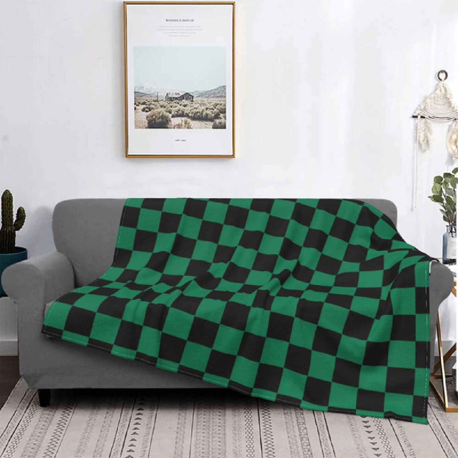 Kocyk z nadrukiem, polar koralowy, oddychający, super miękki, kocyk nieruchomy, sofa, dywan samochodowy, ciepło, gruby koc, czterosezonowy kocyk uniwersalny 120x80cm