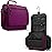 VENTURE 4TH Hanging Travel Toiletry Bag for Women & Men - Travel Organizer with Expandable Compartments & Removable Clear Pouch for Toiletries (Purple)